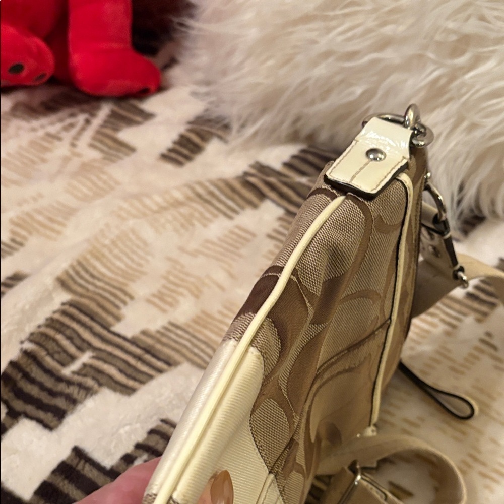 Coach Tan and Cream Swingpack Crossbody Bag - Picture 16 of 16
